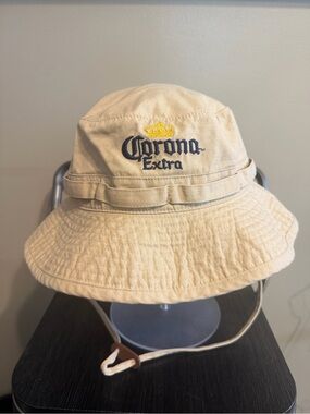 Corona Extra CLE 22 Bucket Hat Khaki Beer Promo Fishing Safari Hat